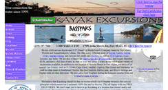 Desktop Screenshot of kayak-excursions.com