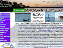 Tablet Screenshot of kayak-excursions.com